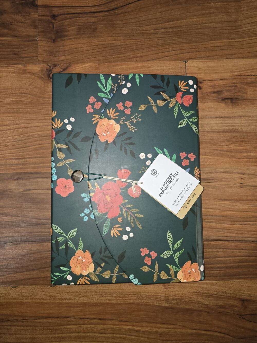 13 POCKET EXPANDABLE FILE BY U BRANDS BOUNTIFUL BOUQUET 13"x9.18"x1.47" S24